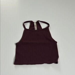 Women's Burgundy Halter Top